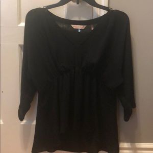 Rebecca Taylor black blouse size 0